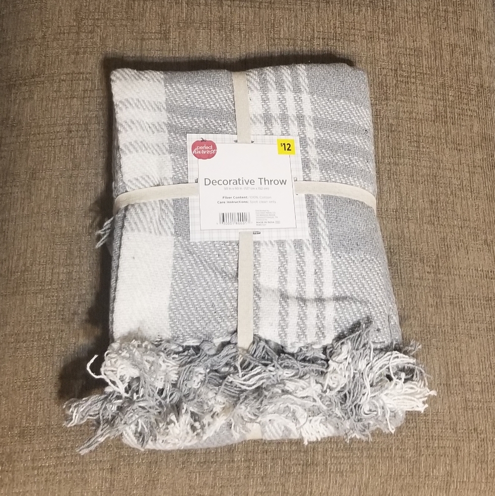 Plaid 100% Cotton Throw Blanket